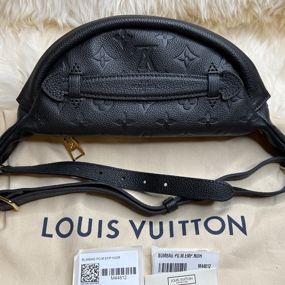 NEW Discontinued Louis Vuitton Bumbag / Waist Bag Monogram Empreinte Noir Black - Picture 5 of 13